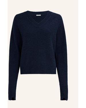 TRUE RELIGION Strickpullover V-Neck MC COCO - Blau