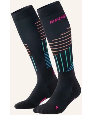 Cep Laufsocken KNEE HIGH THE RUN LIMITED 2024.2 mit Kompression - Blau