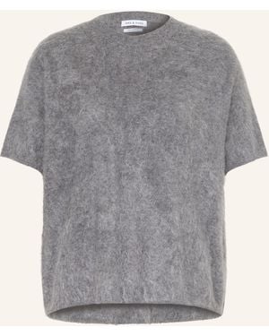 Mrs & HUGS Strickshirt aus Cashmere - Grau