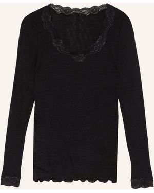 CALIDA Longsleeve RICHESSE LACE mit Seide - Schwarz