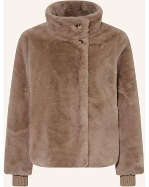 Comma, Kunstfell-Jacke - Braun