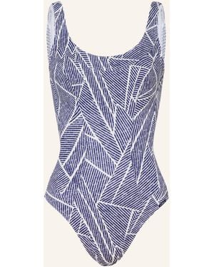 LIDEA® Badeanzug INDIGO GRID - Blau