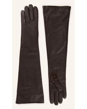 Frankie Shop Lederhandschuhe JORNA - Braun