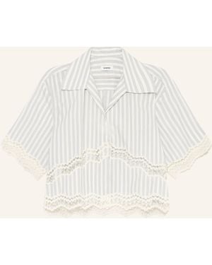 Sandro Bluse mit Spitze - Natur