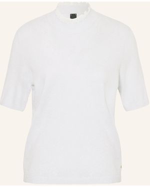 Marc Cain Strickshirt mit Glitzergarn - Natur