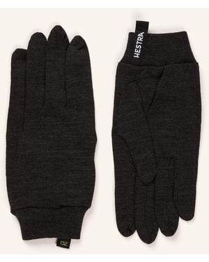 Hestra Handschuhe aus Merinowolle - Schwarz