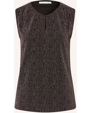 BETTY&CO Blusentop mit Glitzergarn - Schwarz