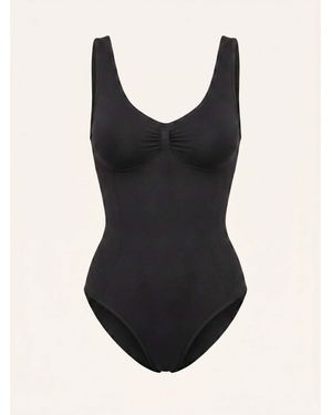 Snocks Shaping Body mit breiten Trägern - Schwarz