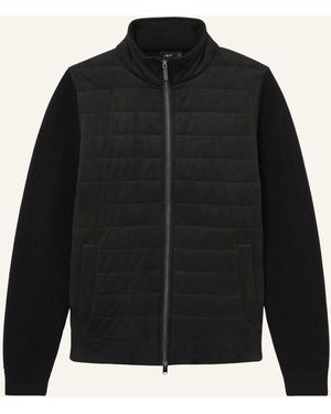 Reiss Steppjacke BRAM im Materialmix - Schwarz