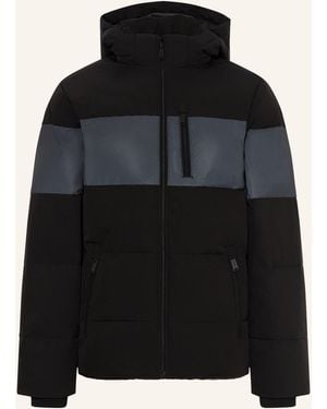 Jack & Jones Steppjacke mit abnehmbarer Kapuze - Schwarz