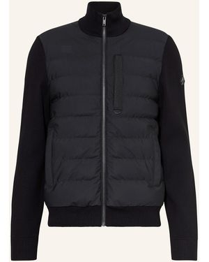 Moose Knuckles Lightweight-Daunenjacke KAMET im Materialmix - Schwarz