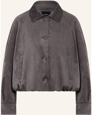 someday. Blouson NAYOMI in Lederoptik - Grau