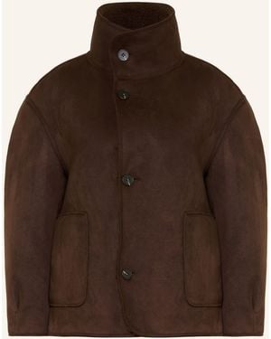 Opus Teddyfell-Jacke HAELLA zum Wenden - Braun