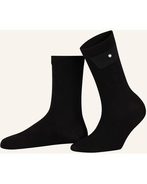 Sandro Socken mit Schmuckperle - Schwarz