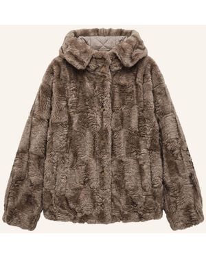 BLONDE No. 8 Kunstfell-Jacke ANJY - Natur
