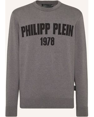 Philipp Plein Rundhalspullover - Grau