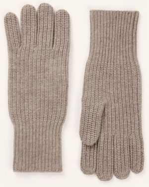 Mrs & HUGS Handschuhe mit Cashmere - Natur