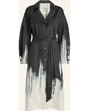High Trencoat HOLT - Schwarz