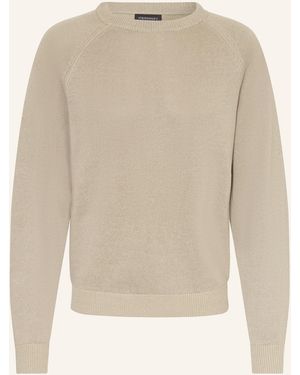 STROKESMAN'S Pullover mit Leinen - Natur