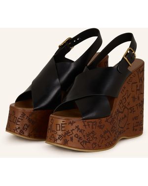 Chloé Wedges MAXIME - Schwarz