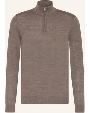 Reiss Troyer BLACKHALL aus Merinowolle - Braun