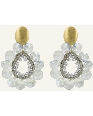 LOTT.gioielli Ohrhänger SUSAN FLOWER DROP ELEMENT BLUE AURA by GLAMBOU - Natur