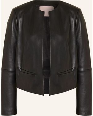 Ted Baker Lederjacke QUENTIA - Schwarz