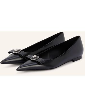 Versace Ballerinas GIANNI RIBBON mit Schmucksteinen - Schwarz