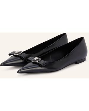 Versace Ballerinas GIANNI RIBBON mit Schmucksteinen - Schwarz