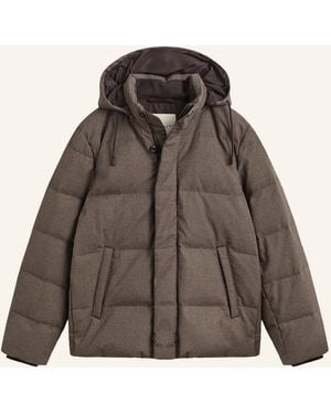 GANT Daunenjacke mit abnehmbarer Kapuze - Braun