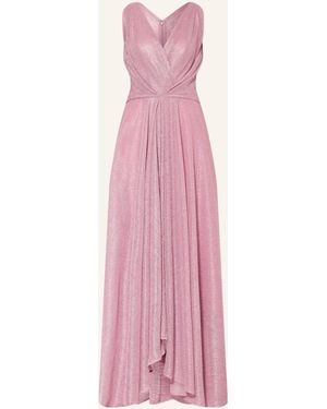 Talbot Runhof Abendkleid mit Glitzergarn - Pink