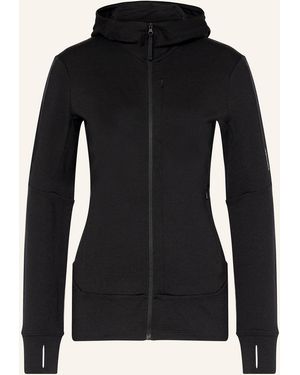 Icebreaker Midlayer-Jacke MERINO 260 QUANTUM IV aus Merinowolle - Schwarz