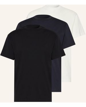 Jil Sander 3er-Pack T-Shirts - Schwarz