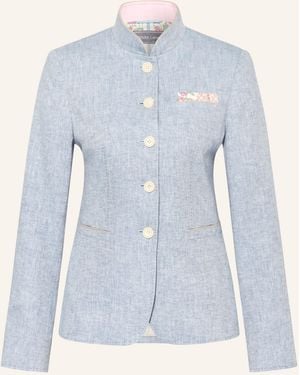White Label Janker mit Leinen - Blau