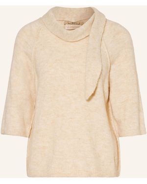 Smith & Soul Pullover mit 3/4-Arm und abnehmbarer Schluppe - Natur