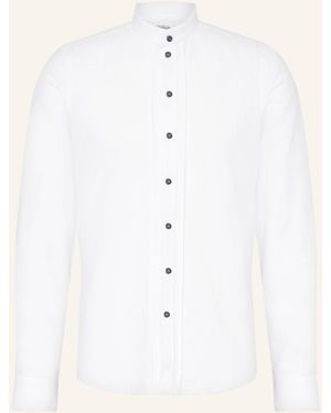 Grasegger Trachtenhemd KISSING SK mit Stehkragen Extra Slim Fit - Natur