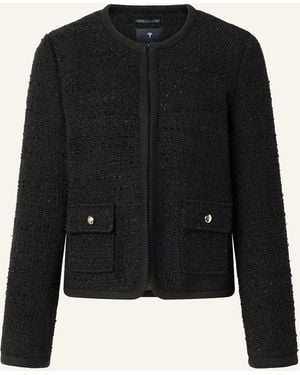 Joop! Kastenjacke aus Bouclé - Schwarz