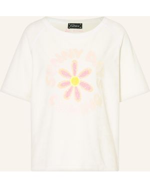Grace T-Shirt aus Frottee mit Pailletten - Natur