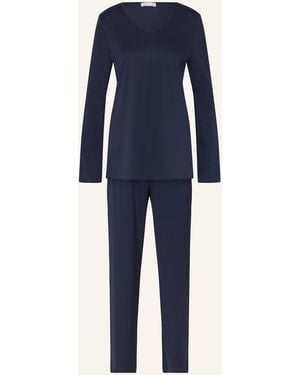 Hanro Schlafanzug COTTON SILK - Blau