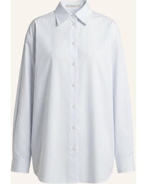 PINXIT Gestreifte Longbluse - Weiß