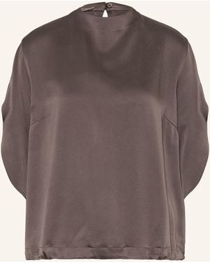 Herno Blusenshirt aus Satin - Grau