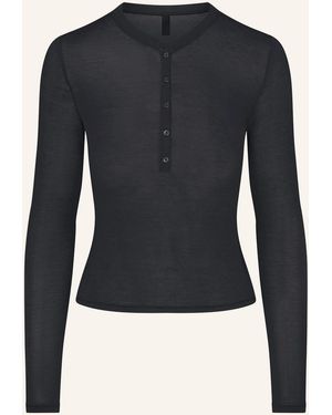 Skims Lounge-Shirt SHEER MODAL - Blau