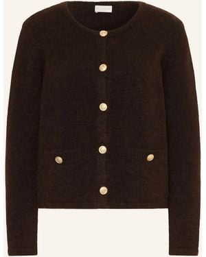 Milano Italy Strickjacke mit Alpaka - Schwarz