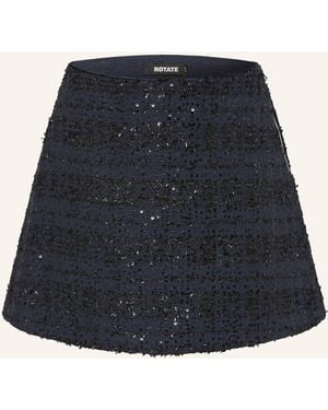 ROTATE BIRGER CHRISTENSEN Bouclé-Rock mit Pailletten - Blau