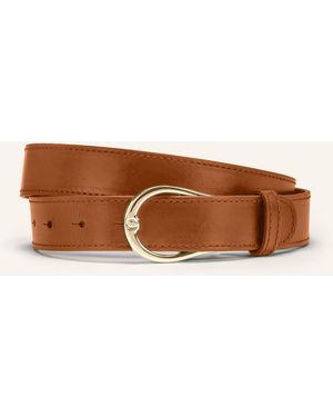 Aigner Ledergürtel LOGO - Braun