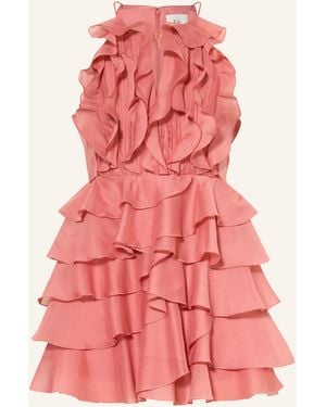Aje. Cocktailkleid CLEO mit Volants - Pink
