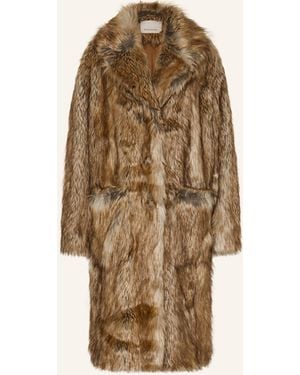 Frankie Shop Kunstfell-Mantel RELLA - Natur