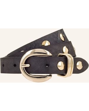 B. Belt Ledergürtel mit Nieten - Schwarz