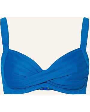 LIDEA® Bügel-Bikini-Top LINEAR CODE - Blau