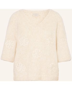 Milano Italy Pullover mit 3/4-Arm - Natur
